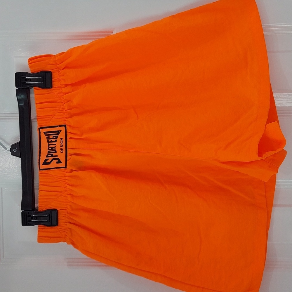 80s Neon Orange Shorts